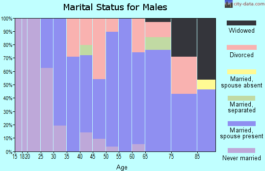 Zip code 62330 marital status for males
