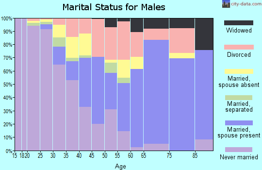 Zip code 62353 marital status for males