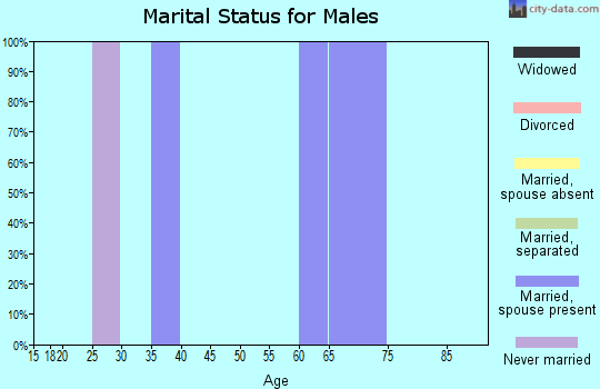 Zip code 62359 marital status for males