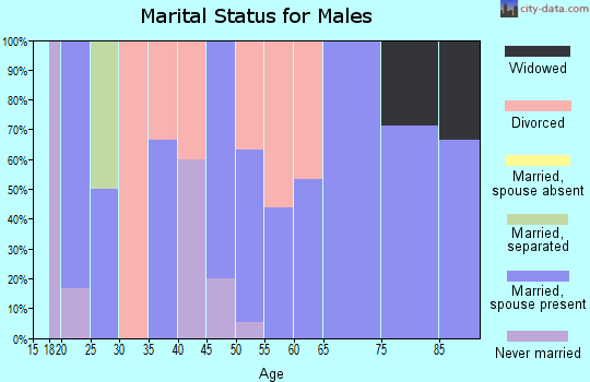 Zip code 62362 marital status for males