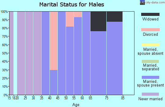 Zip code 62370 marital status for males