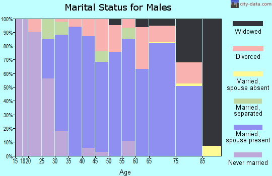 Zip code 62420 marital status for males