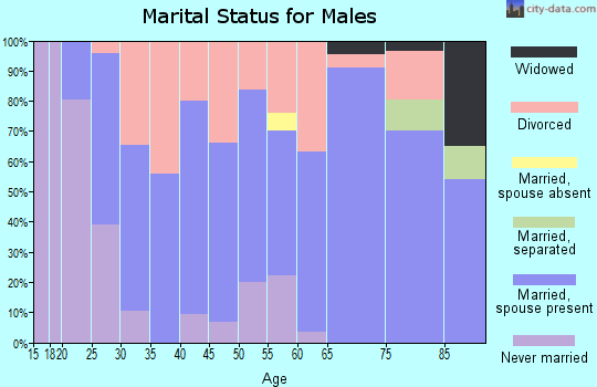Zip code 62428 marital status for males