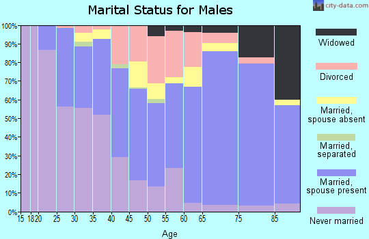Zip code 62471 marital status for males