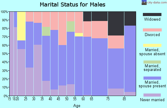 Zip code 62557 marital status for males