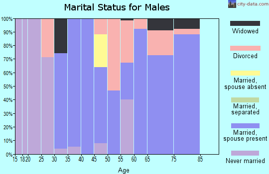 Zip code 62617 marital status for males