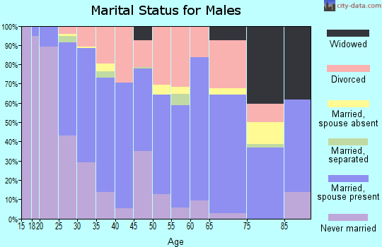 Zip code 62812 marital status for males