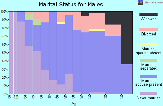 Zip code 62814 marital status for males