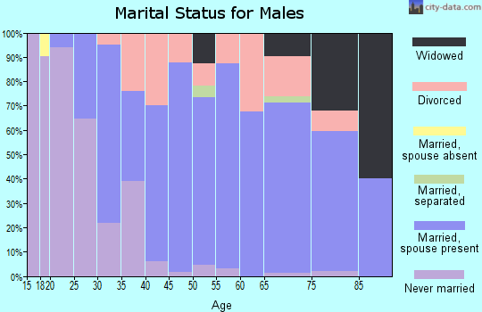 Zip code 62816 marital status for males