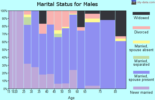 Zip code 62821 marital status for males