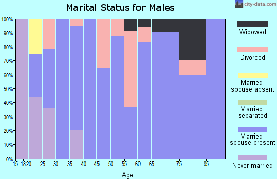 Zip code 62836 marital status for males