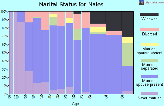 Zip code 62837 marital status for males