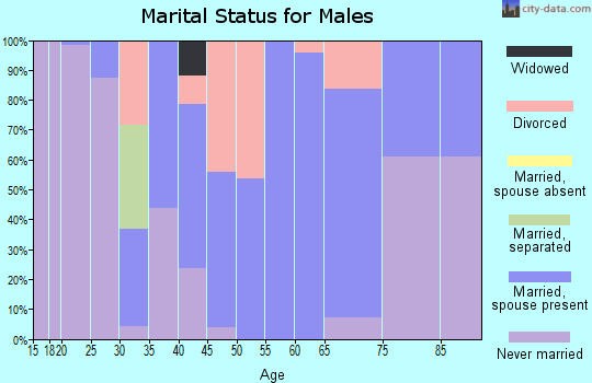 Zip code 62838 marital status for males