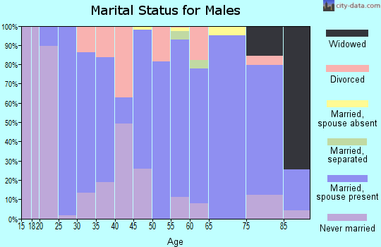 Zip code 62839 marital status for males