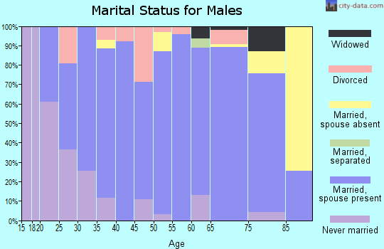 Zip code 62869 marital status for males