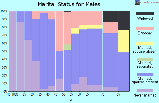 Zip code 62870 marital status for males