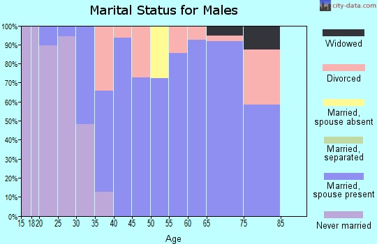 Zip code 62894 marital status for males