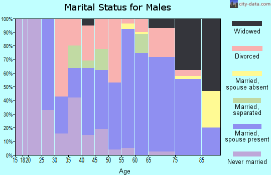 Zip code 62917 marital status for males
