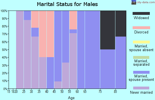 Zip code 62921 marital status for males