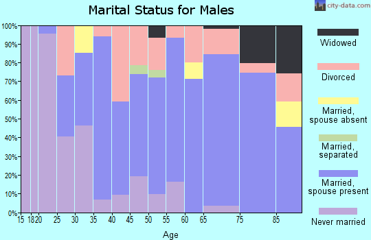 Zip code 62930 marital status for males