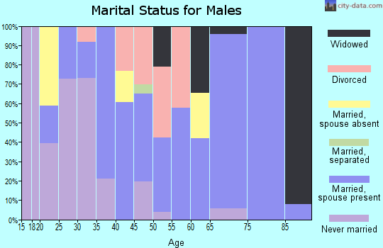 Zip code 62932 marital status for males