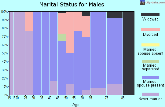 Zip code 62934 marital status for males