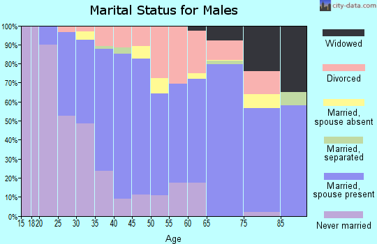 Zip code 62948 marital status for males