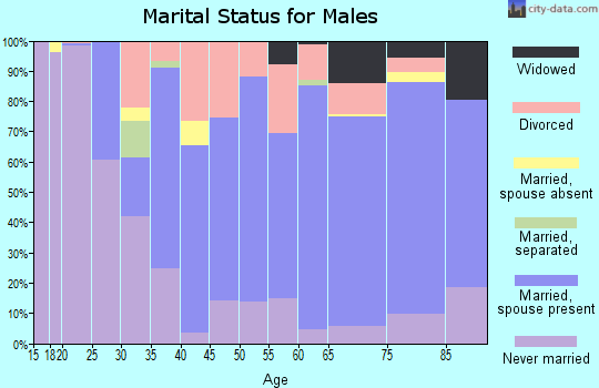 Zip code 62966 marital status for males