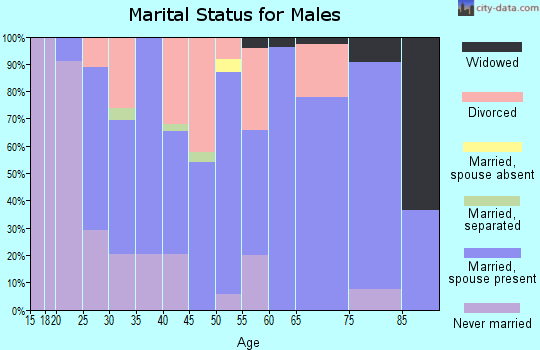 Zip code 63730 marital status for males