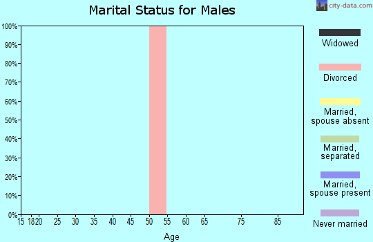 Zip code 63738 marital status for males