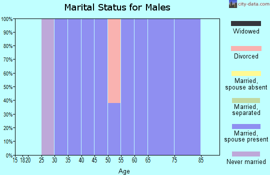 Zip code 63758 marital status for males