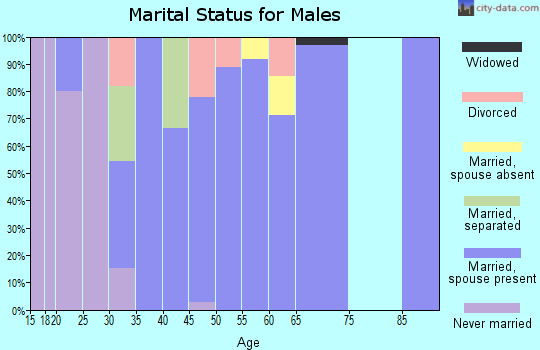 Zip code 64752 marital status for males