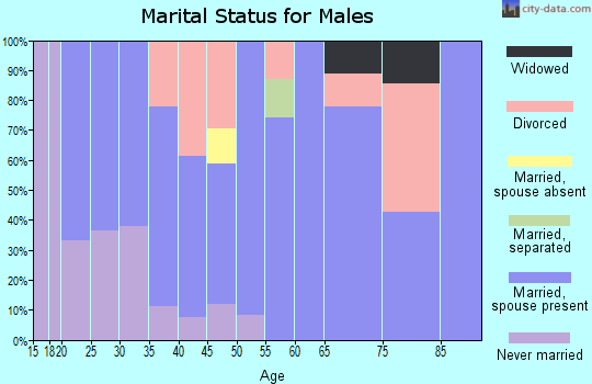 Zip code 65068 marital status for males