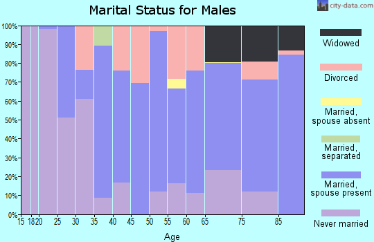 Zip code 65248 marital status for males