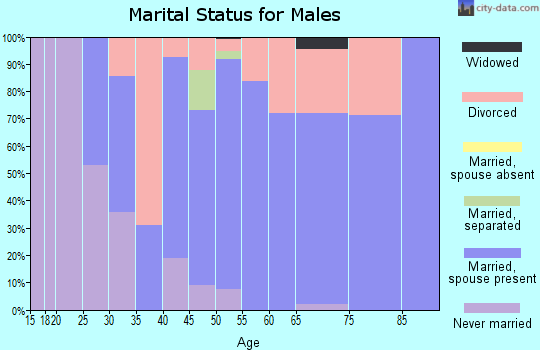Zip code 65550 marital status for males