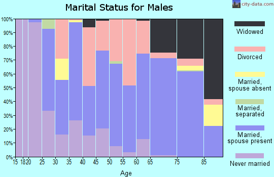 Zip code 65653 marital status for males
