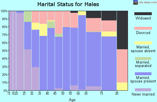 Zip code 65708 marital status for males