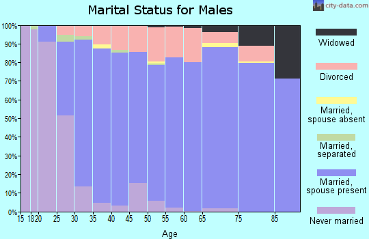 Zip code 65714 marital status for males