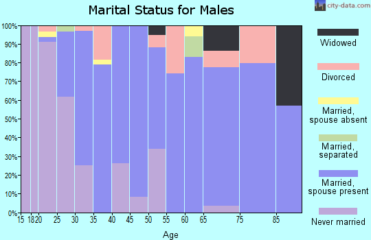 Zip code 65734 marital status for males