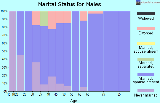 Zip code 65789 marital status for males