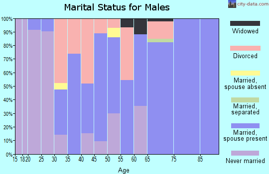 Zip code 66528 marital status for males