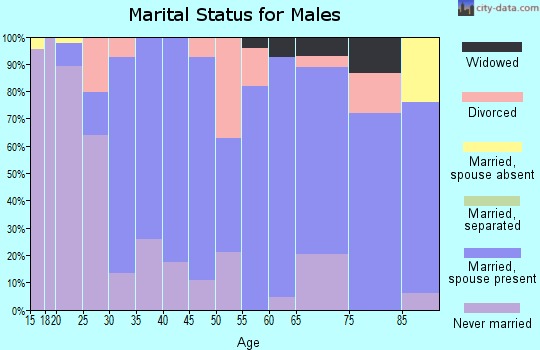 Zip code 66538 marital status for males