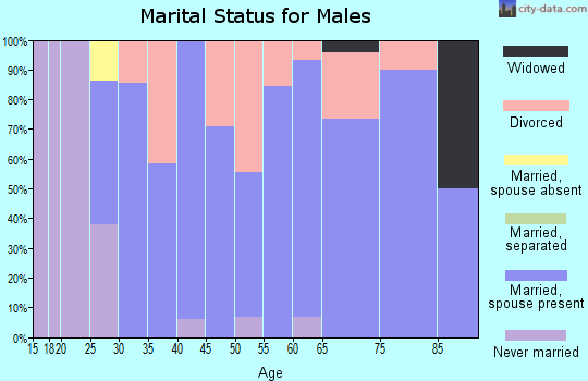Zip code 66938 marital status for males