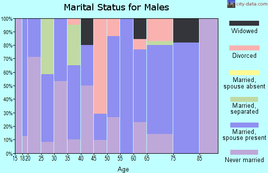 Zip code 66943 marital status for males