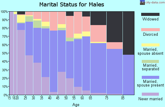 Zip code 67217 marital status for males