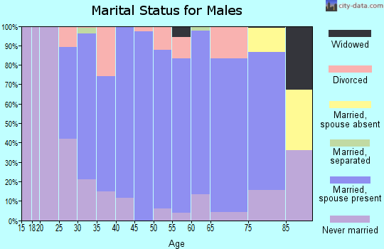 Zip code 67420 marital status for males
