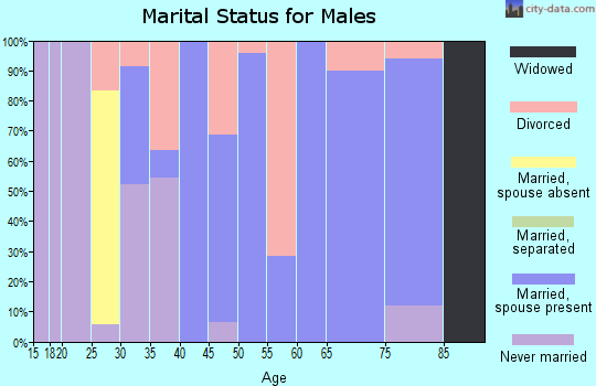 Zip code 67450 marital status for males