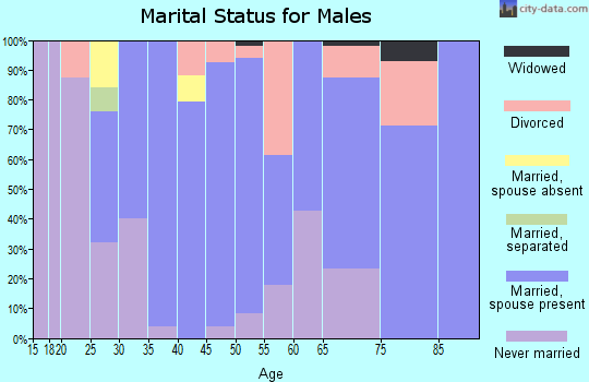 Zip code 67451 marital status for males