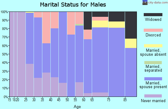 Zip code 67473 marital status for males