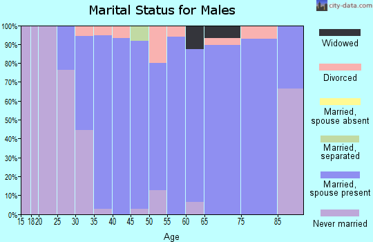 Zip code 67484 marital status for males